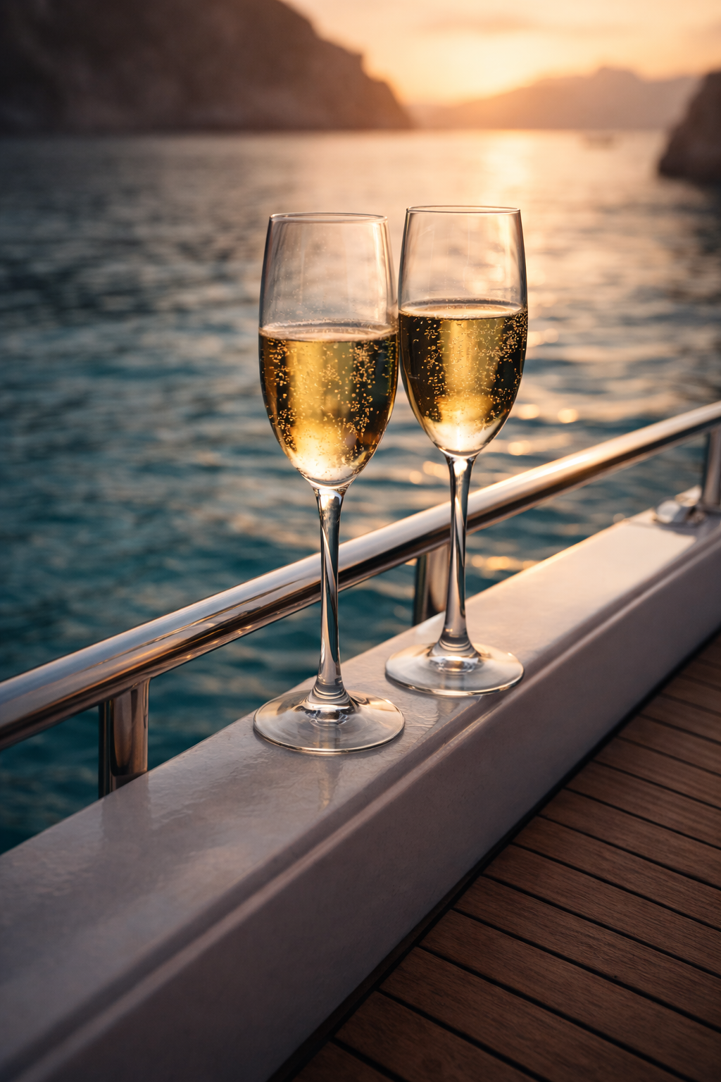 Champagne on board